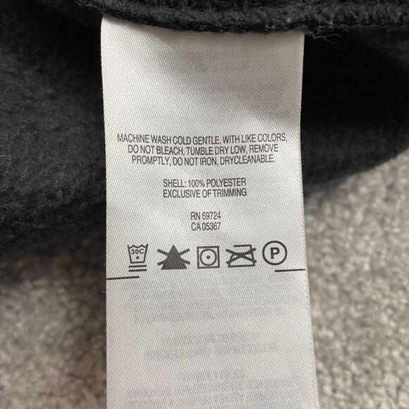 Columbia Fleece Jacket Vest Mens Medium Black Full Zip Pockets High Neck Outdoor - Picture 5 of 10